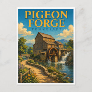 Carte Postale Pigeon Forge Tennessee Old Mill GeoSaga