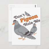 Carte Postale Pigeon Hole Me (Devant / Derrière)