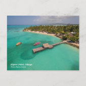 Carte Postale Pigeon Point Tobago Avec Bateaux En Bas Verre (Devant)