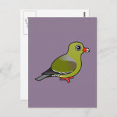 Carte Postale Pigeon vert d'Afrique (Devant / Derrière)