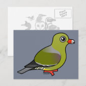 Carte Postale Pigeon vert d'Afrique (Devant / Derrière)