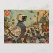 Carte Postale Pigeons Caméra Surréalistes (Devant)
