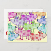 Carte Postale Piggy Collage (Devant / Derrière)