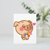 Carte Postale Piggy in Love (Debout devant)