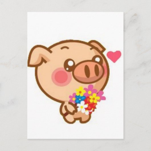 Carte Postale Piggy in Love (Devant)