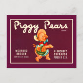 Carte Postale Piggy Pears (Devant)