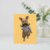 Carte Postale Piglet Avec Moustache (Debout devant)