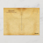 Carte Postale PIGLET DE BARRE SAUVAGE Dessin animal antique Parc (Dos)