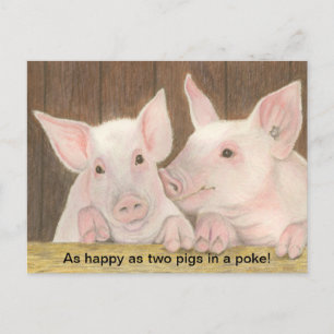 Carte postale Piglets
