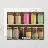 Carte Postale Pigments Marocains En Couleur Dans Les Souks De Ma (Devant / Derrière)