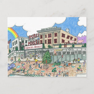 Carte Postale Pike's Market Place, Seattle, Washington