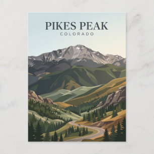 Carte Postale Pikes Peak Colorado