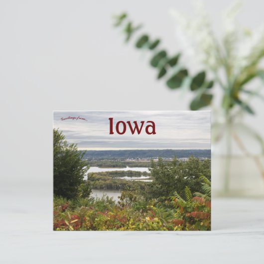 Carte Postale Pikes Peak Vue sur McGregor Iowa (Debout devant)