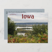 Carte Postale Pikes Peak Vue sur McGregor Iowa (Devant / Derrière)