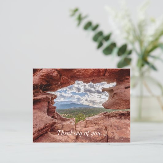 Carte Postale Pikes Pille À Travers Un Trou Rocheux Pensant À U (Debout devant)