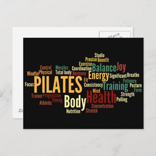 Carte postale PILATES (Devant / Derrière)