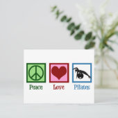 Carte Postale Pilates Peace Love (Debout devant)