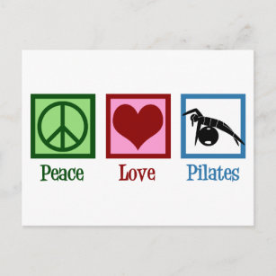 Carte Postale Pilates Peace Love