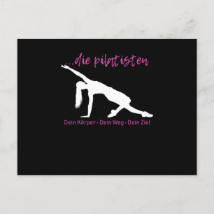 Carte Postale Pilates Pilatisten Sport Fitness Gift