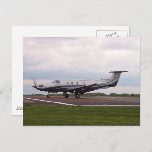 Carte Postale Pilatus PC 12 SP-NWM (Devant / Derrière)