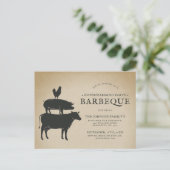 Carte Postale Pile animale | Barbecue de chauffage domestique (Debout devant)