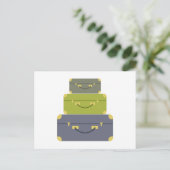 Carte Postale Pile de bagages (Debout devant)
