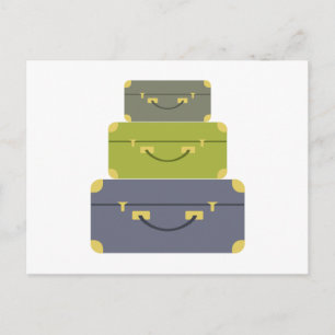 Carte Postale Pile de bagages