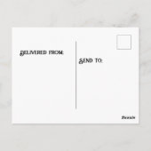 Carte Postale Pile de biscuits à puces de chocolat (Dos)