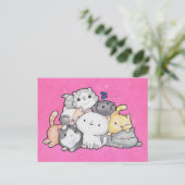 Carte Postale Pile de chatons (Debout devant)