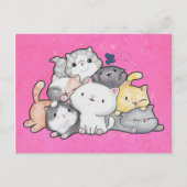 Carte Postale Pile de chatons (Devant)