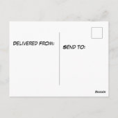 Carte Postale Pile de gros beignets (Dos)