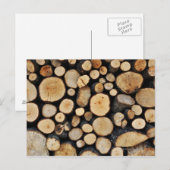 Carte Postale Pile de journaux d'arborescence (Devant / Derrière)