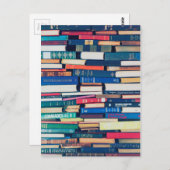 Carte Postale Pile de livres (Devant / Derrière)