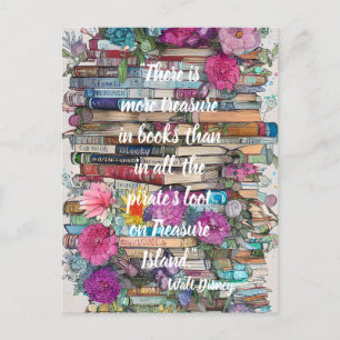 Carte Postale Pile de livres