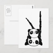 Carte Postale Pile de Pandas Card (Devant / Derrière)