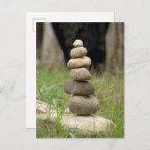 Carte Postale Pile De Roches Balancées (Devant / Derrière)