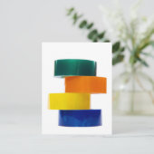 Carte Postale pile de sellotape colorée (Debout devant)