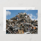 Carte Postale Pile d'ordures à la décharge (Devant / Derrière)