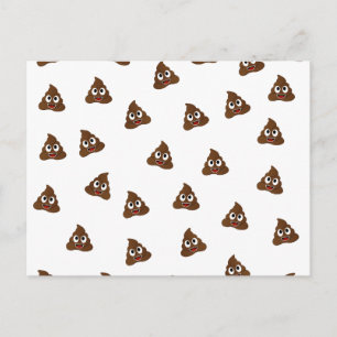 Carte Postale Pile of Poo emoji smiling poops