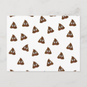 Carte Postale Pile of Poo emoji smiling poops (Devant)