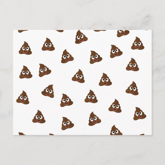 Carte Postale Pile of Poo emoji smiling poops (Devant)
