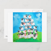 Carte Postale Pile of sheep (Devant / Derrière)