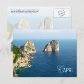 Carte Postale Piles Faraglioni, Capri, Italie (Devant / Derrière)