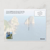 Carte Postale Piles Faraglioni, Capri, Italie (Dos)