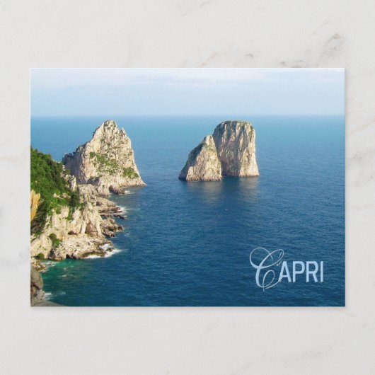 Carte Postale Piles Faraglioni, Capri, Italie (Devant)