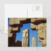 Carte Postale Piliers décorés de lotus stylisés (Devant / Derrière)