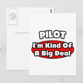 Carte Postale PIlot...Big Deal (Devant / Derrière)