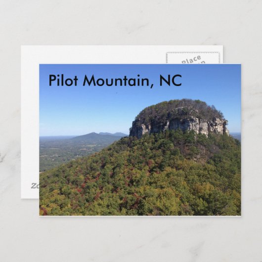 Carte Postale Pilot Mountain, NC (Devant / Derrière)