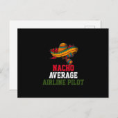 Carte Postale Pilote aérien moyen Nacho (Devant / Derrière)