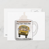 Carte Postale Pilote de bus scolaire (Devant / Derrière)